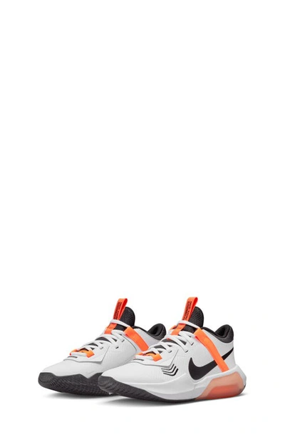 Shop Nike Air Zoom Crossover Gs Basketball Shoe In White/ Orange/ Orange/ Black
