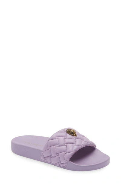 Shop Kurt Geiger Meena Eagle Slide Sandal In Light/ Pastel Purple