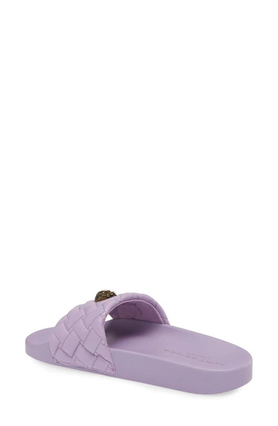 Shop Kurt Geiger Meena Eagle Slide Sandal In Light/ Pastel Purple