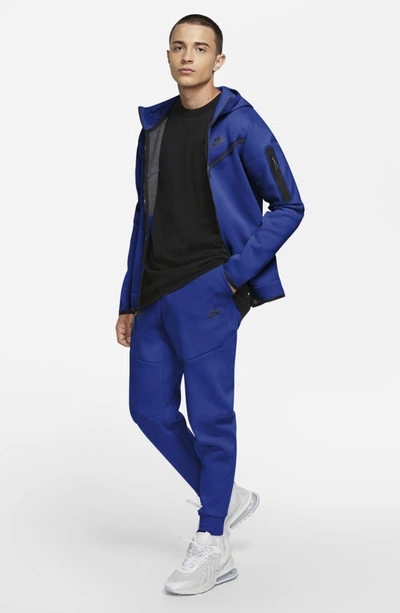 Shop Nike Tech Fleece Jogger Sweatpants In Game Royal/ Black
