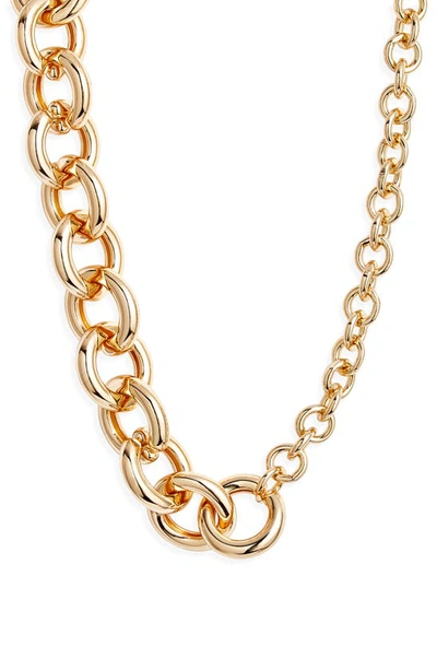 Shop Jenny Bird Florence Link Necklace In High Polish Gold