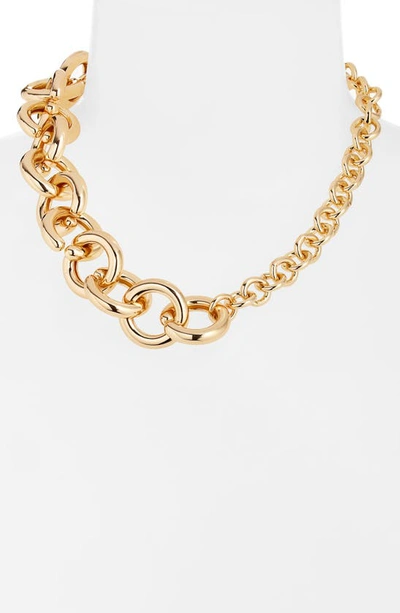Shop Jenny Bird Florence Link Necklace In High Polish Gold