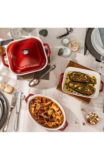 Staub Ceramics 4-pc Mixed Baking Dish Set In Cherry