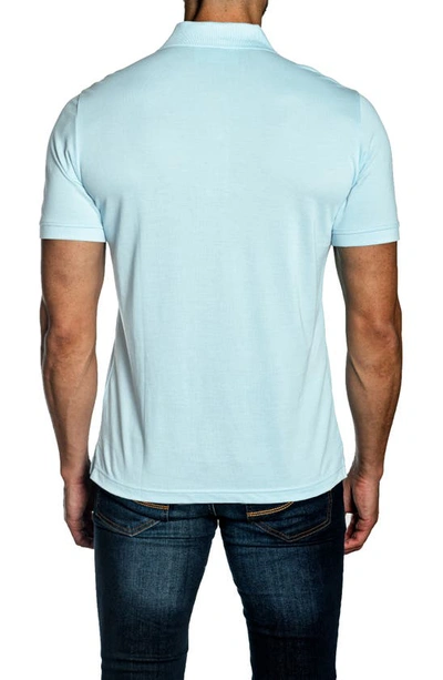 Shop Jared Lang Cotton Knit Polo In Mint