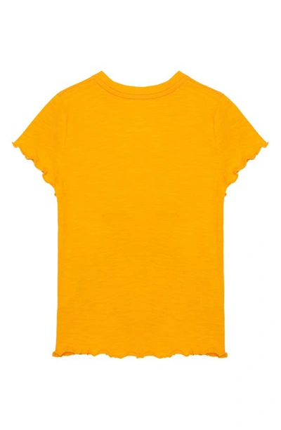 Shop Peek Aren't You Curious Kids' Bicycle Embellished T-shirt In Orange