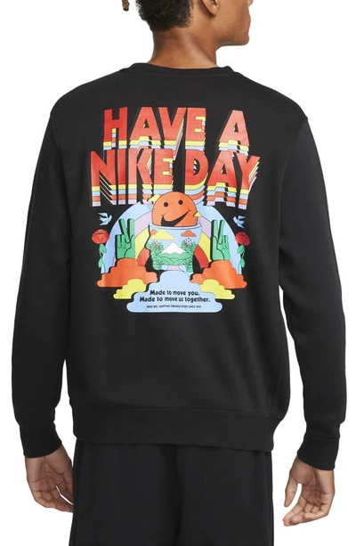 Nike Have A Day Crewneck Sweatshirt In Black | ModeSens