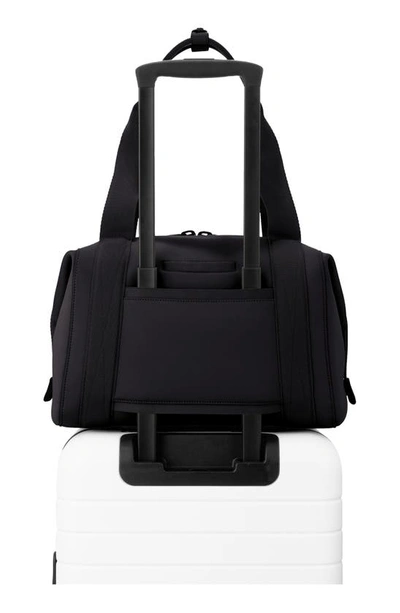 Dagne Dover Medium Landon Neoprene Carryall Duffle Bag In Onyx