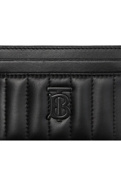 NEW Burberry Black Lola Quilted Leather Card Holder Wallet – Fin and Mo