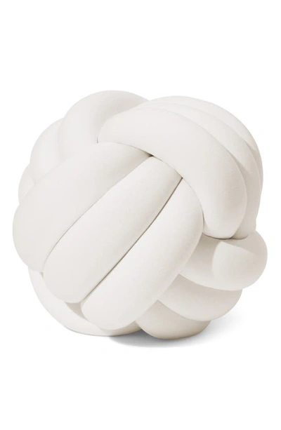 Shop Bearaby Hugget Knot Organic Cotton Accent Pillow In Cloud White