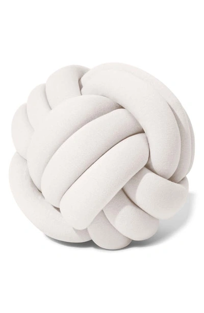 Bearaby Hugget Large Knot Organic Cotton Pillow In Cloud White