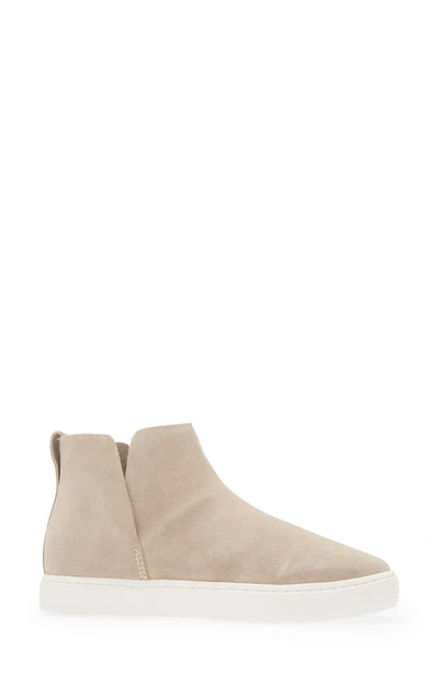 Shop Birdies Falcon Water Resistant Sneaker Bootie In Almond Milk Suede