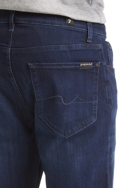 7 For All Mankind Austyn Relaxed Straight Jeans In Deep Blue