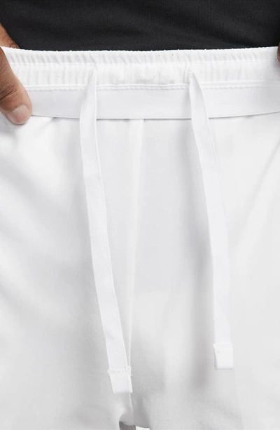 Shop Nike Dri-fit Adv Rafa Tennis Shorts In White/ White/ Black