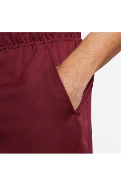 Shop Nike Court Dri-fit Victory Athletic Shorts In Dark Beetroot/ White