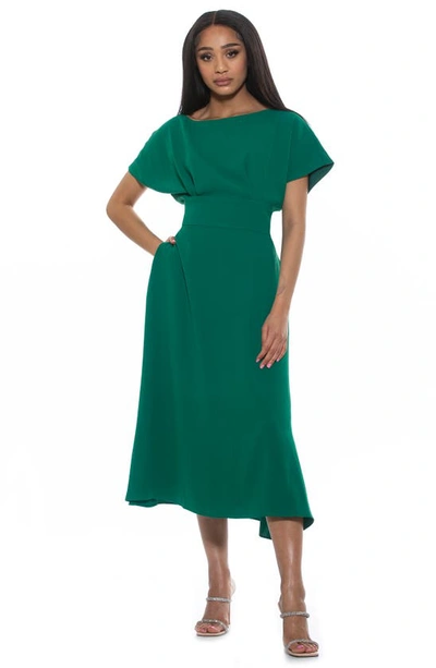 Shop Alexia Admor Lottie Dolman Sleeve Dress In Green