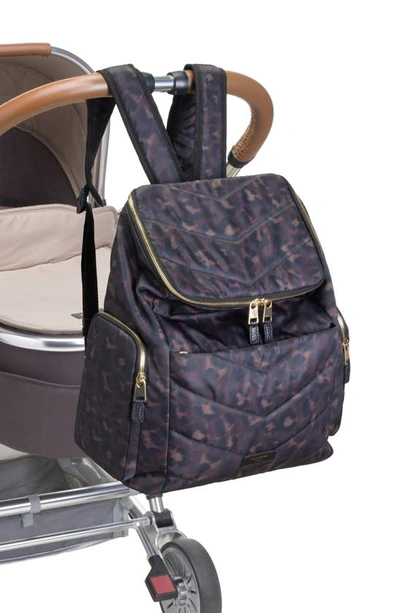 Shop Storksak Alyssa Water Resistant Convertible Diaper Backpack In Leopard