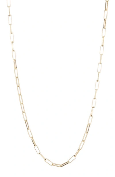 Shop Argento Vivo Sterling Silver Goldtone Stainless Steel Paperclip Necklace