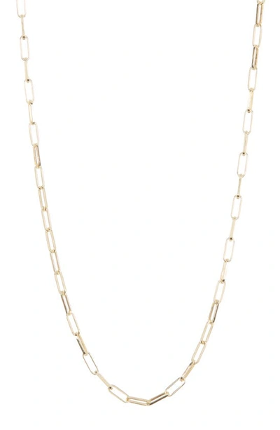 Argento Vivo Goldtone Stainless Steel Paperclip Necklace In Gold