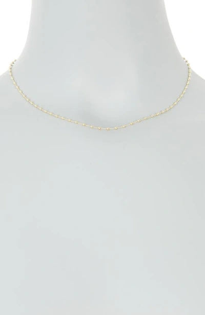 Argento Vivo All Around Bead Chain Necklace In Gold