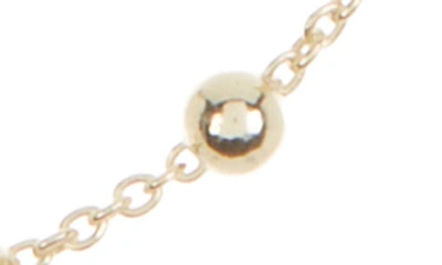 Shop Argento Vivo Sterling Silver All Around Bead Chain Necklace In Gold