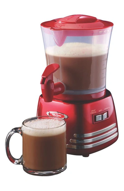 Shop Nostalgia Electrics Retro Hot Chocolate Maker In Red