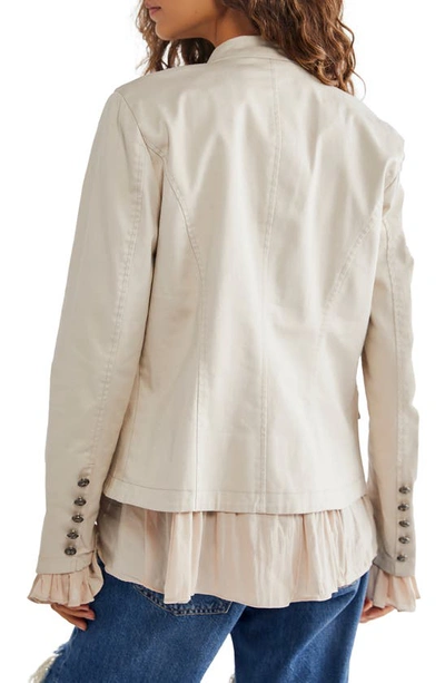 Shop Free People Ruffles Romance Jacket In Natural