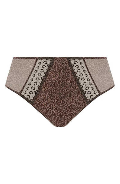 Elomi Matilda Full Figure Embellished Briefs In Leopard