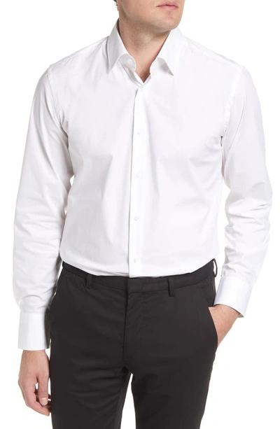 Shop Hugo Boss Hank Slim Fit Dress Shirt In White