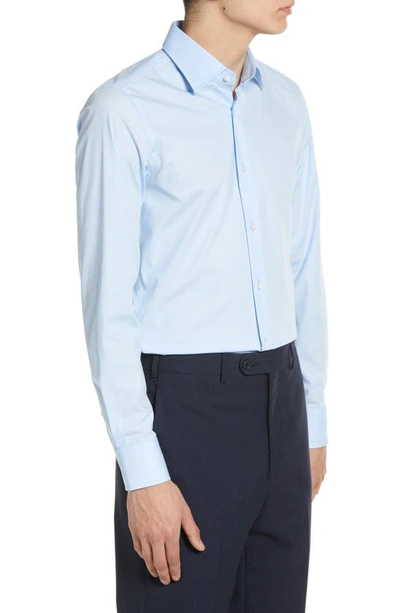 Shop Hugo Boss Hank Slim Fit Dress Shirt In Blue
