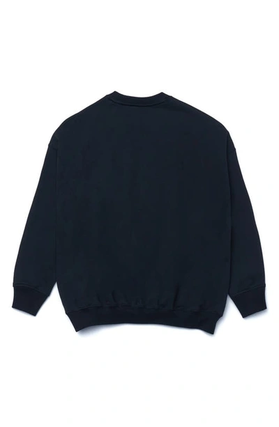 Shop Iise Patch Cotton Sweatshirt In Black