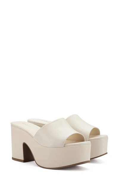 Shop Larroude Miso Platform Sandal In Ivory