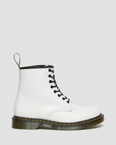 Shop Dr. Martens 1460 Smooth Leather Lace Up Boots In White