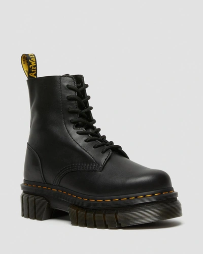 Shop Dr. Martens' Dr. Martens Audrick Nappa Leather Platform Ankle Boots In Black