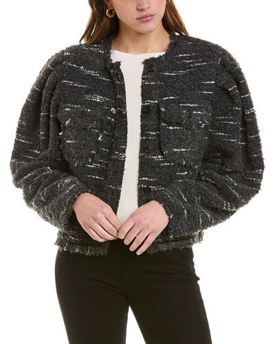 Shop Isabel Marant Neves Wool-blend Jacket In Grey