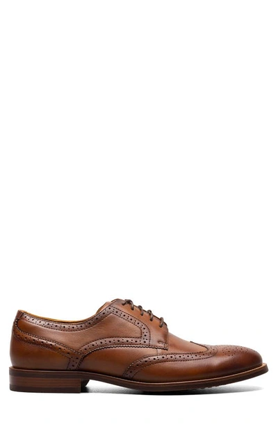 Shop Florsheim Ruvo Wingtip Derby In Cognac