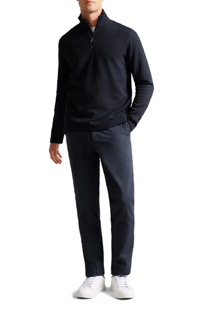 Shop Ted Baker Morric Half Zip Pullover In Navy