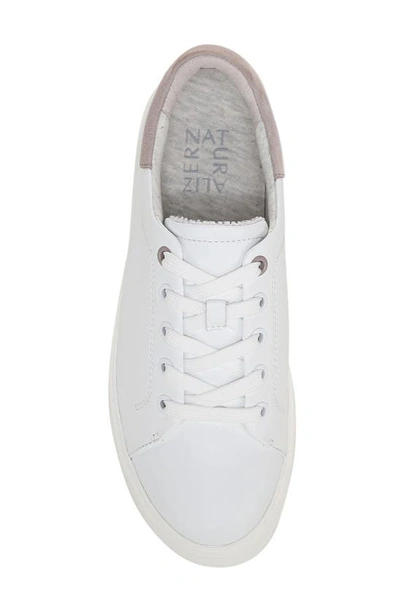Naturalizer Morrison 2.0 Womens Leather Lifestyle Casual And Fashion Sneakers In White Leather
