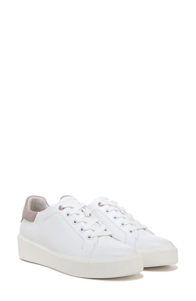 Naturalizer Morrison 2.0 Womens Leather Lifestyle Casual And Fashion Sneakers In White Leather