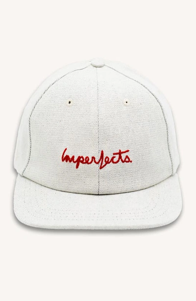 Imperfects The Director's Baseball Cap In Post Consumer Denim