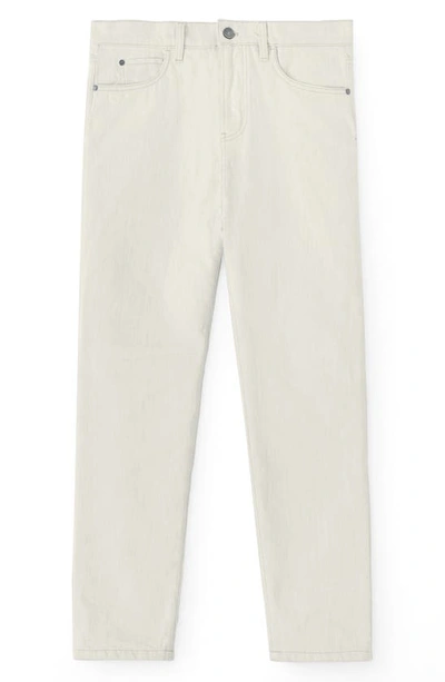 Shop Loro Piana Quarona Five-pocket Denim Pants In 101b Marzipan White
