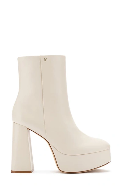 Shop Larroude Dolly Platform Boot In Ivory