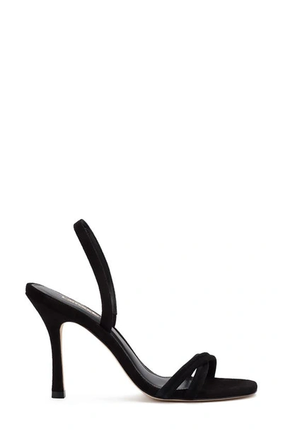 Shop Larroude Annie Slingback Stiletto Sandal In Black
