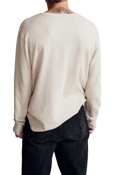 Shop Madewell Thermal Henley T-shirt In Harvest Moon