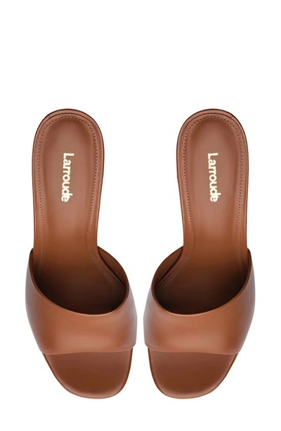 Shop Larroude Dolly Platform Sandal In Caramel
