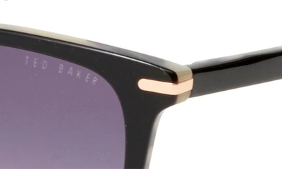 Shop Ted Baker Gradient Square Sunglasses In Black