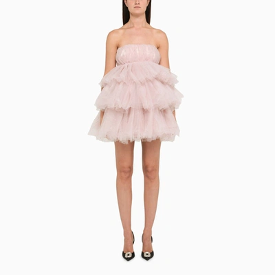 Shop Rotate Birger Christensen | Pink Flounced Tulle Dress
