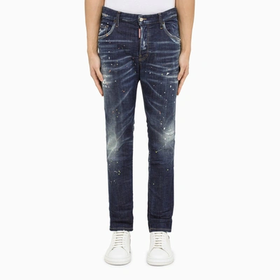 Shop Dsquared2 | Blue Stretch Cotton Jeans