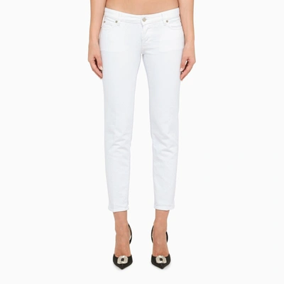 Shop Dsquared2 White Five-pocket Jeans