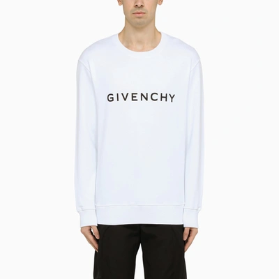 Shop Givenchy | White Cotton Crew-neck Sweatshirt