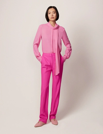 Shop Another Tomorrow Wool Trousers - Sustainable Fashion |  In Peony